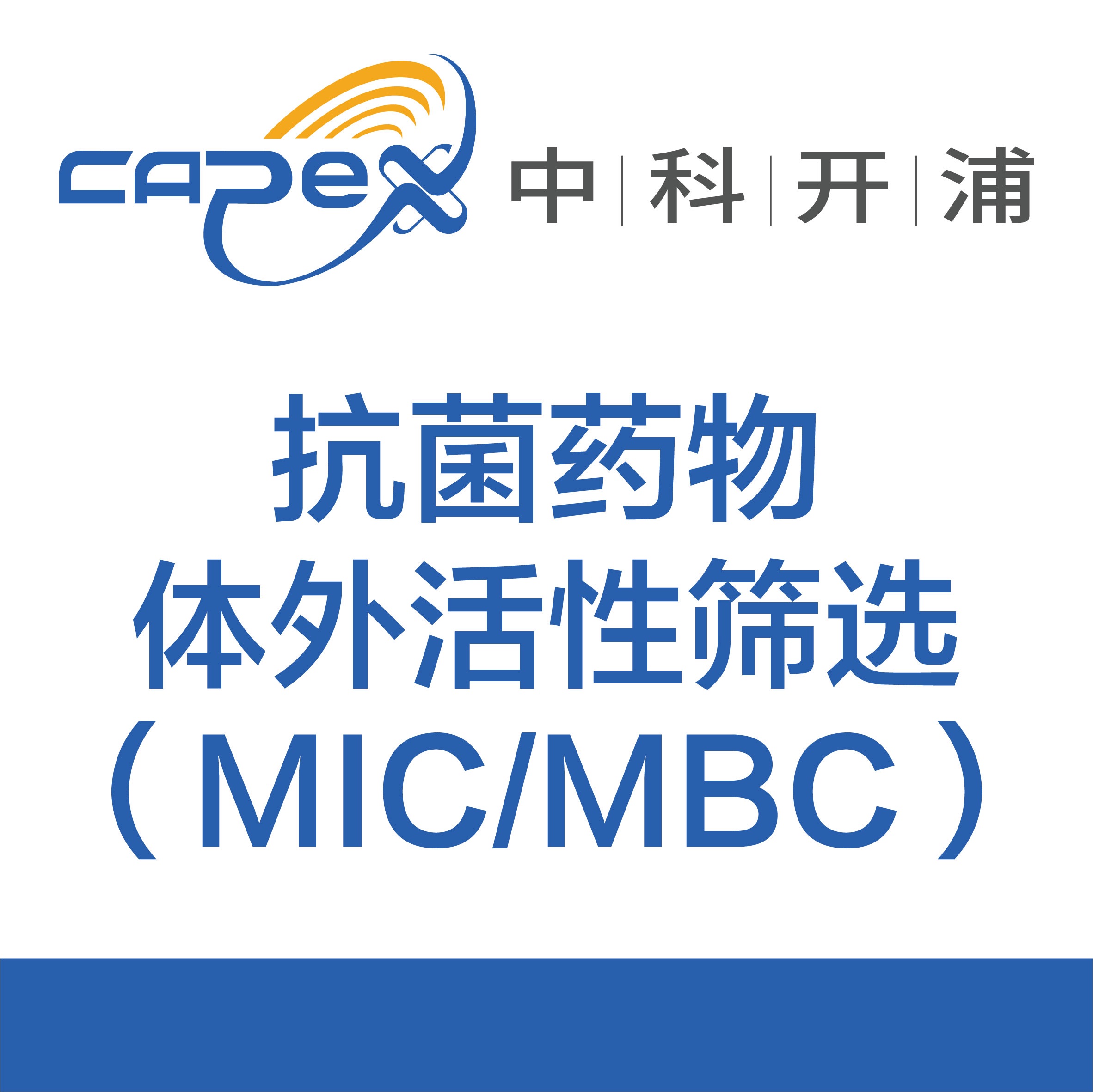 抗菌药物体外活性筛选(MIC/MBC)