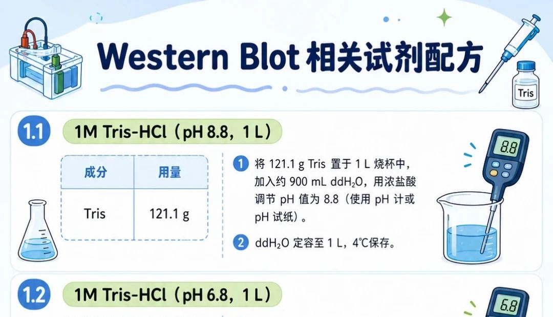 【Western blot 】八类试剂配方梳理总结