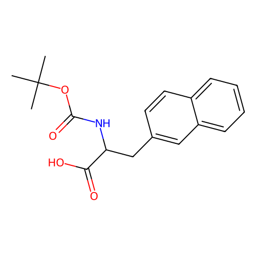 Boc-3-(2-萘基)-L-丙氨酸，58438-04-3，≥98%，阿拉丁产品图
