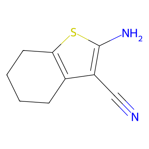 2-氨基-3-腈基-4,5,6,7--四氢苯并[B]噻吩，4651-91-6，≥97%，阿拉丁产品图