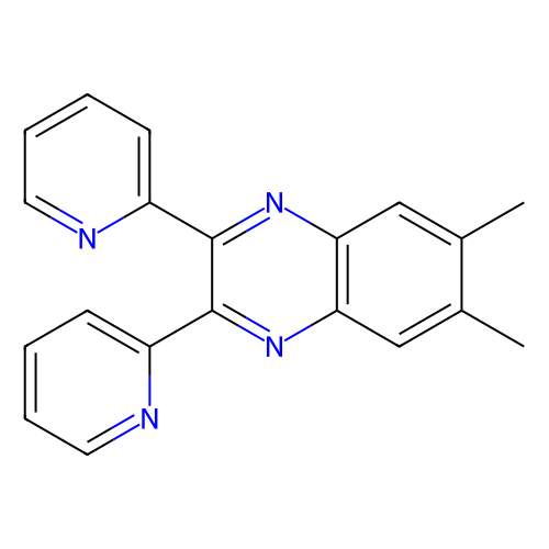 6,7-二甲基-2,3-二(2-吡啶基)喹喔啉,6627-38-9,≥98%,阿拉丁产品图