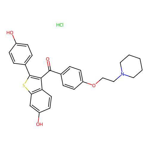 Raloxifene HCl,82640-04-8,10mM in DMSO,阿拉丁产品图