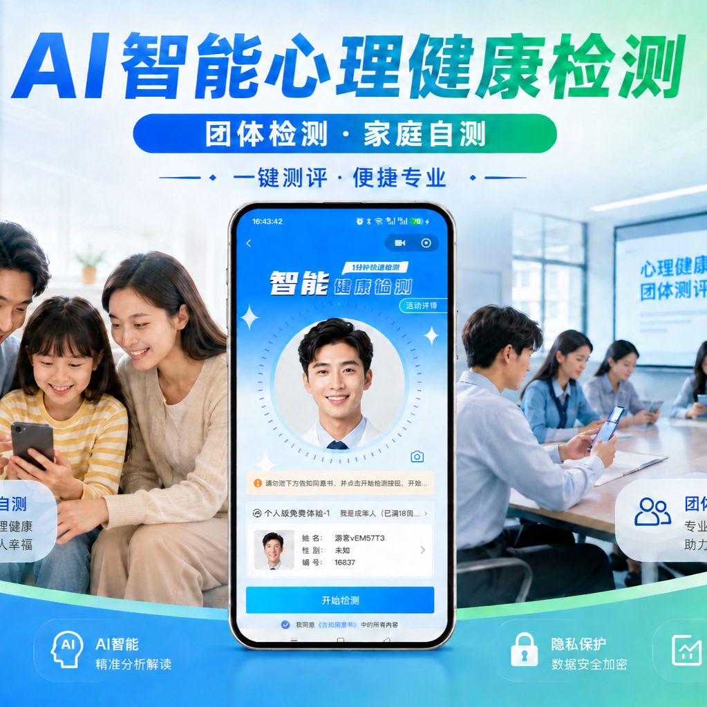 AI智能心理健康检测小程序