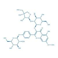3-O-β-D-芹糖(1-2)-β-D-葡萄糖-鼠李柠檬素4'-β-D-葡萄糖苷