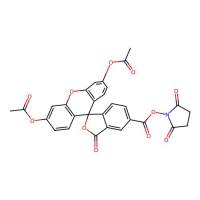 5-羧基二乙酸荧光素N-琥珀酰亚胺酯 (5-CFDA, SE) ，150206-05-6，BioReagent,用于显微镜,生物染色剂,适用于荧光分析,≥98%，阿拉丁