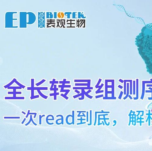 全长转录组 | 捕获完整转录本，洞察复杂转录调控