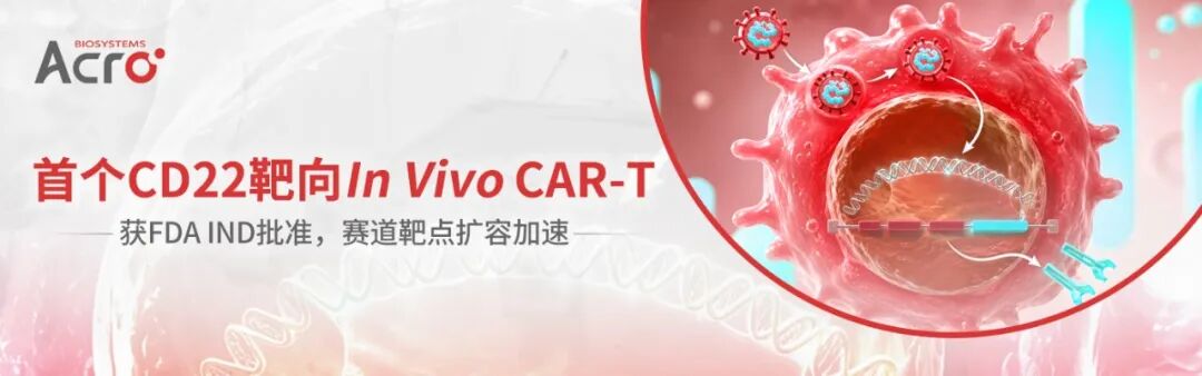 首-个CD22靶向In Vivo CAR-T获FDA IND批准，赛道靶点扩容加速