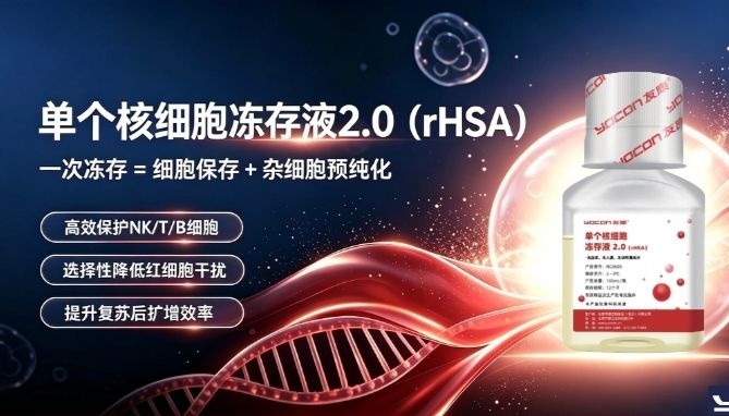 【产品升级】友康升级单个核细胞冻存液，通过选择性冻存实现“冻存即纯化”