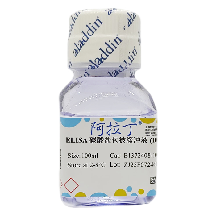 ELISA 碳酸盐包被缓冲液 (10x)，用于酶联免疫(ELISA), BioReagent, 用于蛋白分析, 无菌, 10x，阿拉丁产品图