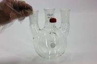 侧边具螺纹的四口圆底烧瓶,i-Quip™, 材质:高硼硅玻璃;颜色:透明;侧口:24/40