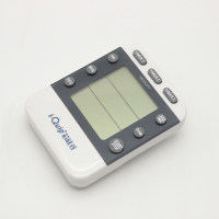 三通道计时器,具有三个独立显示板，i-Quip™, 类型:具有倒计时功能/正计时功能/时钟功能/秒表功能;材质:ABS;颜色:白色;产品尺寸:88.7×68×16.2mm;屏幕尺寸:40×44mm;重量:55克