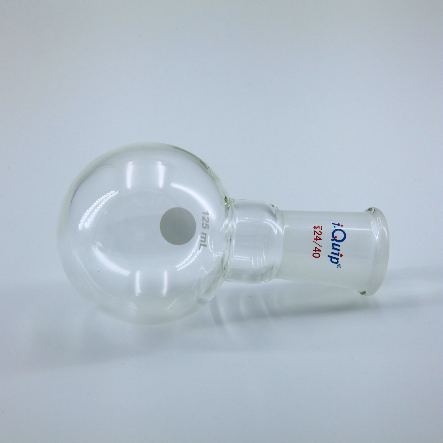 单颈圆底球瓶，i-Quip™, 材质:高硼硅玻璃