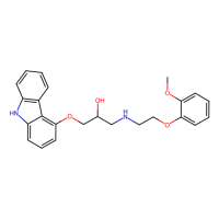 卡维地洛，72956-09-3，10mM in DMSO，阿拉丁
