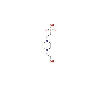 N-2-羟乙基哌嗪-N'-2-乙磺酸(HEPES),7365-45-9,无动物源, 低内毒素, 用于细胞培养, ≥99.5%,阿拉丁产品图