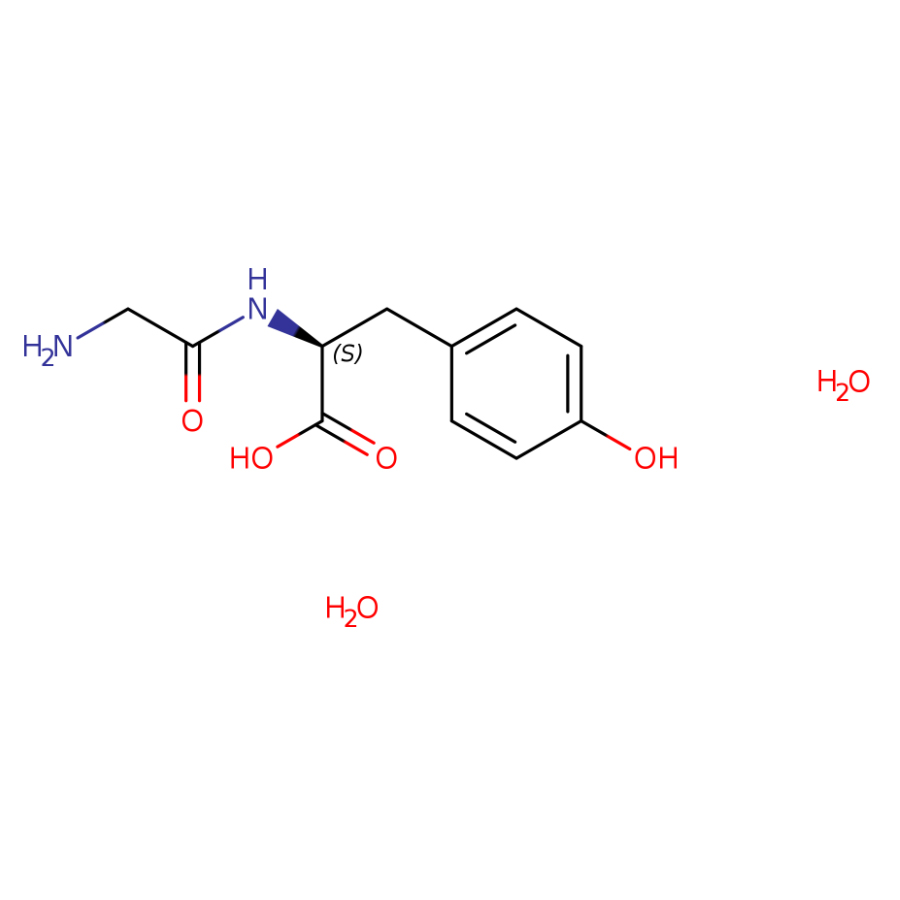 N-甘氨酰-L-酪氨酸二水合物，39630-46-1，≥98%，阿拉丁产品图