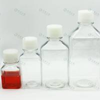 上海晶安生物PET方形培养基瓶/无菌血清瓶60、125、250、500、1000ml