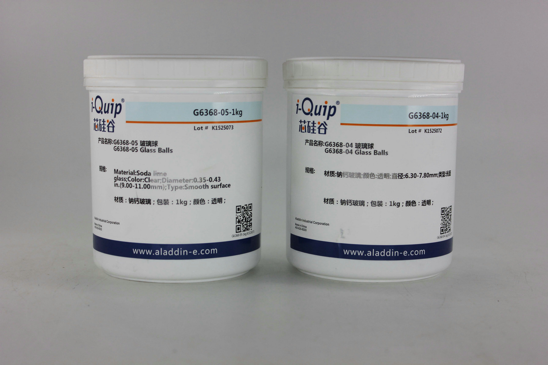 玻璃球，i-Quip™, 材质:钠钙玻璃;颜色:透明;类型:光面