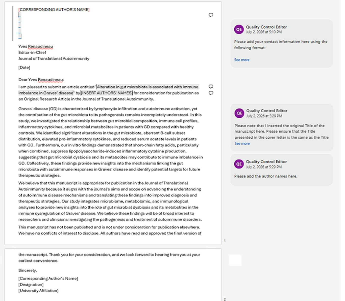 论文投稿被初筛秒拒？你的 Cover Letter 大概率拖了后腿