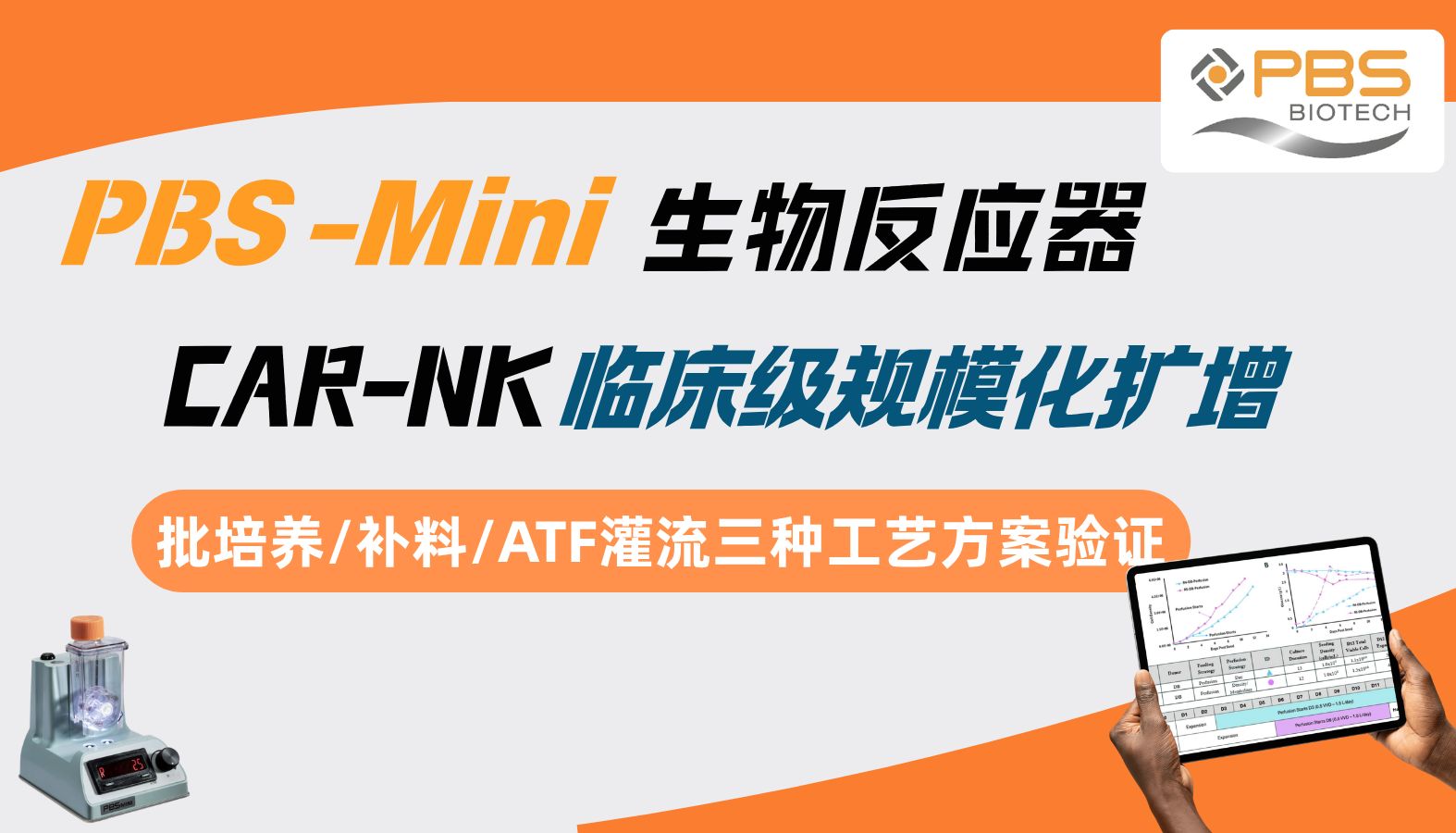PBS垂直轮生物反应器中CAR-NK临床级规模化扩增