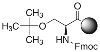 Fmoc-丝氨酸(tBu)-王树脂,100-200 mesh, 1%DVB,Substitution 0.3-0.8mmol/g,阿拉丁