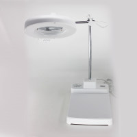 底座式立杆可调型LED放大镜灯,i-Quip™, 镜片直径:127mm;输入电压:100V-240V;功率:7W;颜色:白色