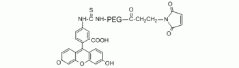 Fluorescein PEG Maleimide, FITC-PEG-Maleimde,MW 2000 Da,阿拉丁产品图
