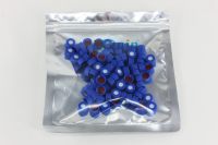 9mm聚丙烯短螺纹瓶一体盖垫,i-Quip™, 材质:聚丙烯;瓶盖颜色:蓝色;中心孔孔径:6mm;瓶盖类型:开口;瓶盖尺寸:11.5×6.2mm;垫片尺寸:9×1mm;配套样品瓶:S2150 9mm螺纹样品瓶或P6668 9mm短螺纹带连体内插管塑料样品瓶