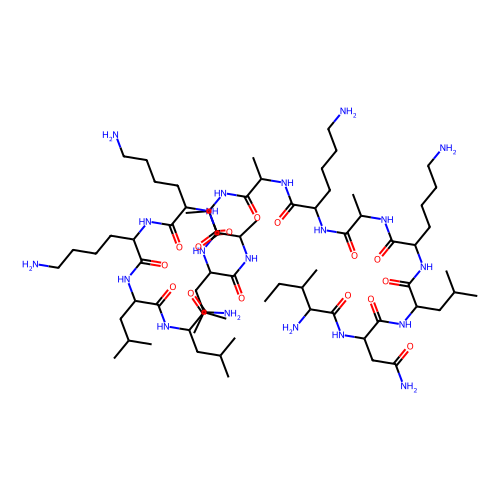 Mastoparan 17,蜂毒肽，145854-61-1，≥96%，阿拉丁产品图