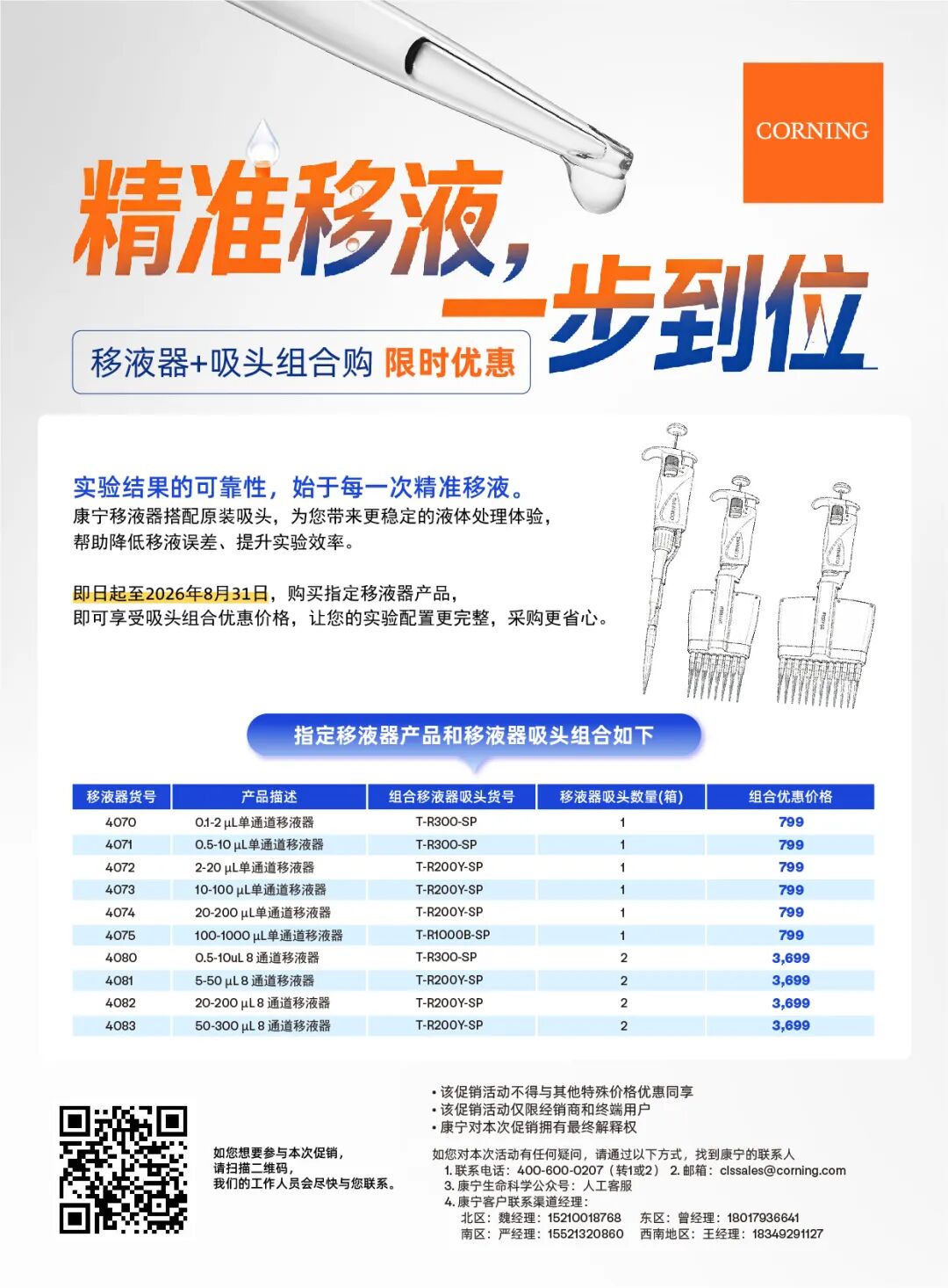 康宁移液器吸头组合购：精准移液限时优惠
