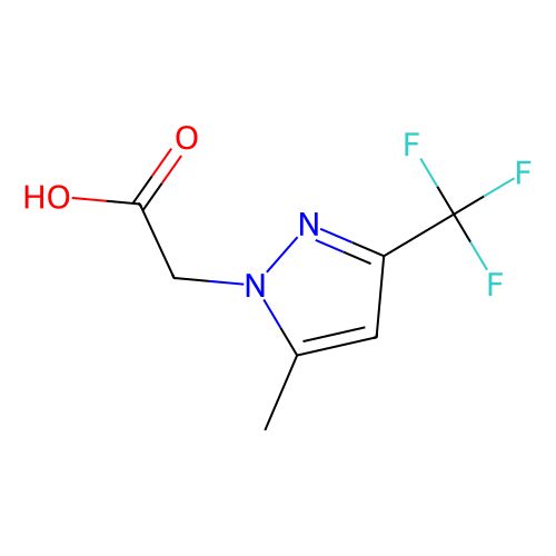 2-[5-甲基-3-(三氟甲基)-1-吡唑基]乙酸，345637-71-0，≥97%，阿拉丁产品图