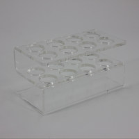 亚克力离心管架,i-Quip™, 材质:亚克力;厚度:5mm;孔数:8(2×4)
