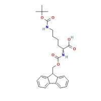 N-alpha-芴甲氧羰基-N-epsilon-叔丁氧羰基-D-赖氨酸,92122-45-7,≥99%,阿拉丁