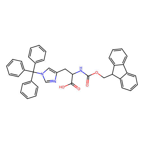 N-芴甲氧羰基-N'-三苯甲基-D-组氨酸,135610-90-1,≥98%,阿拉丁产品图