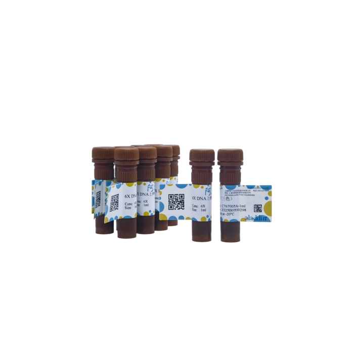 6× DNA上样缓冲液（三色），BioReagent, 适用于电泳, 用于核酸电泳, 6X，阿拉丁