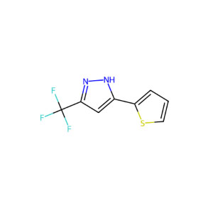3-(噻吩-2-基)-5-(三氟甲基)-1H-吡唑,128228-96-6,≥97%,阿拉丁产品图