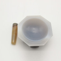 浅型玛瑙研钵,带研磨棒，i-Quip™, 材质:玛瑙