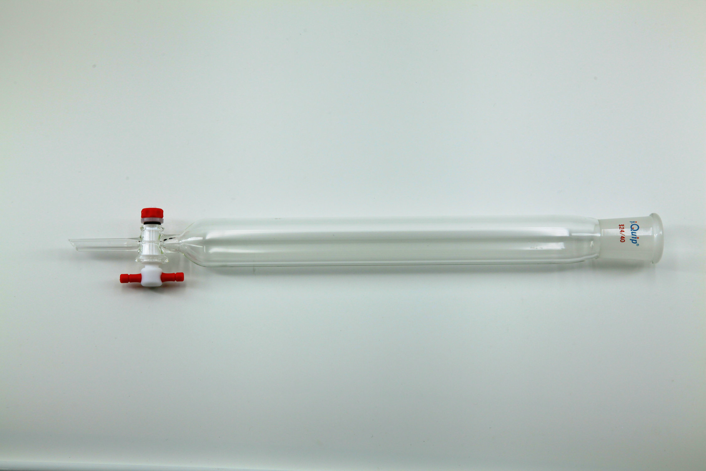 闪式层析柱,带内磨口和四氟节门,i-Quip™, 材质:高硼硅玻璃;颜色:透明