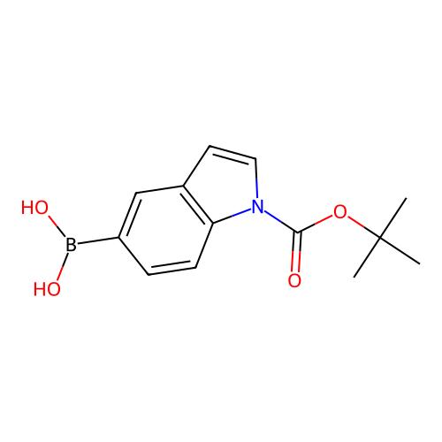 1-Boc-吲哚-5-硼酸(含不等量酸酐),317830-84-5,≥95%,阿拉丁产品图