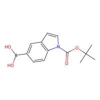 1-Boc-吲哚-5-硼酸(含不等量酸酐)，317830-84-5，≥95%，阿拉丁