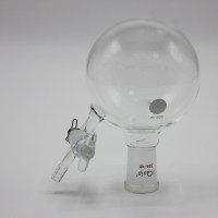 反应瓶(用于无水无氧反应),带2mm玻璃节门,i-Quip™, 材质:高硼硅玻璃