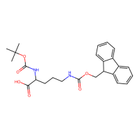 N-叔丁氧羰基-(N'-芴甲氧羰基)-D-鸟氨酸，163336-15-0，≥98%，阿拉丁