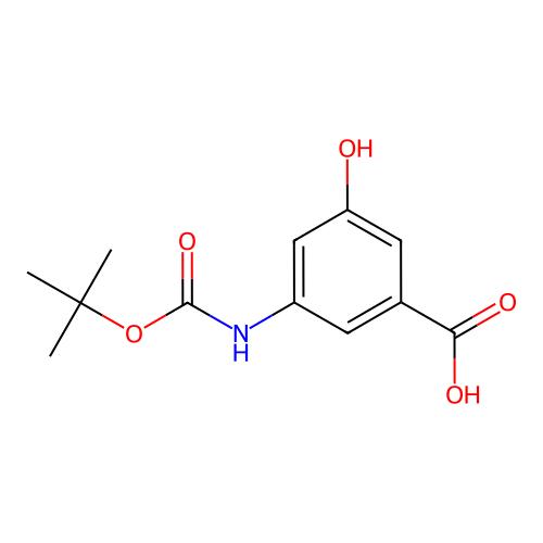 3-(N-Boc-氨基)-5-羟基苯甲酸，232595-59-4，≥95%，阿拉丁产品图