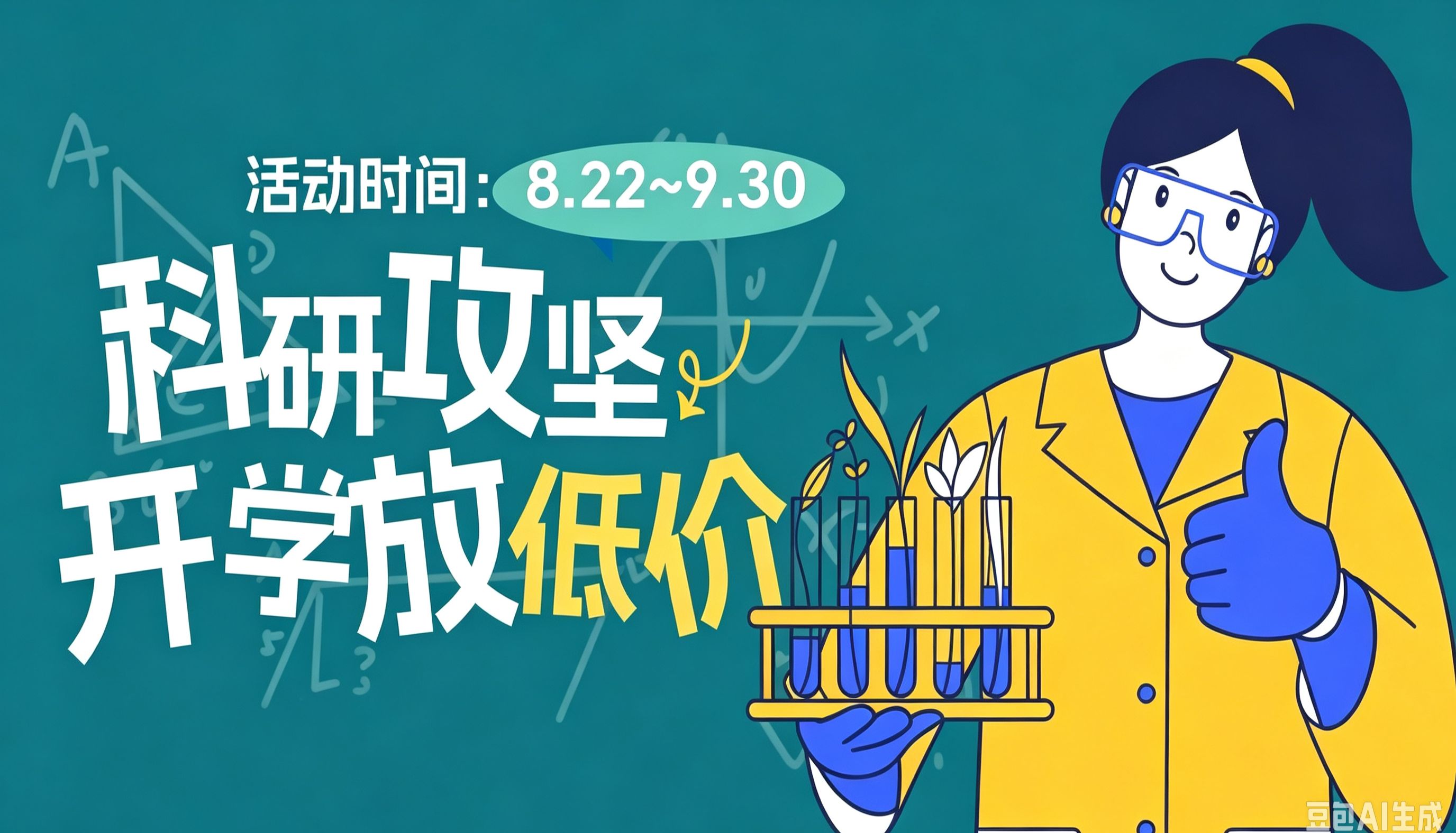 钰博生物 | 开学福利放低价了，这波福利必须冲！
