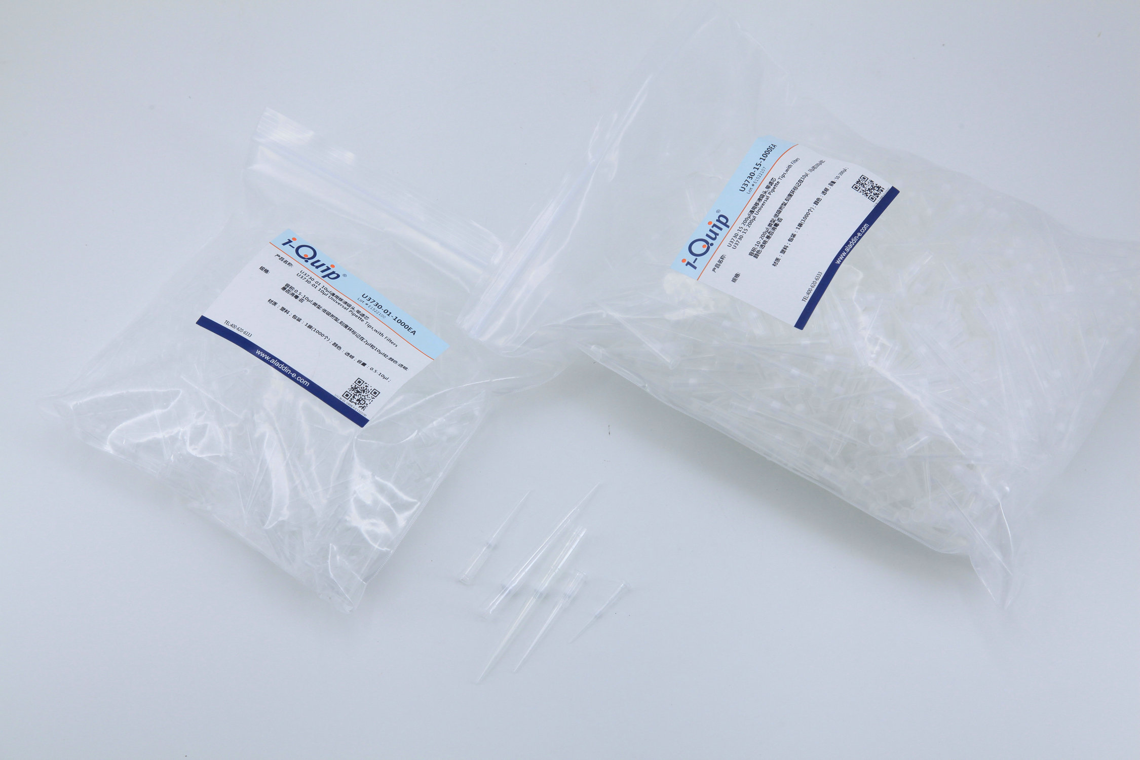通用型移液吸头,滤芯型,非灭菌,i-Quip™, 是否消毒:否
