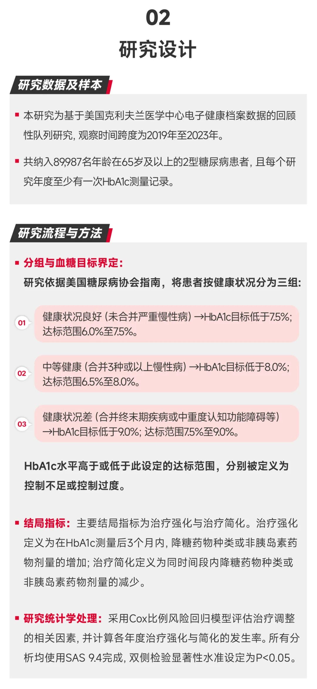 HbA1c目标与治疗调整研究设计