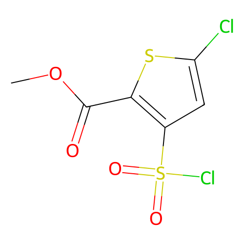 5-氯-3-(氯磺酰基)噻吩-2-甲酸甲酯,126910-68-7,95%,阿拉丁产品图