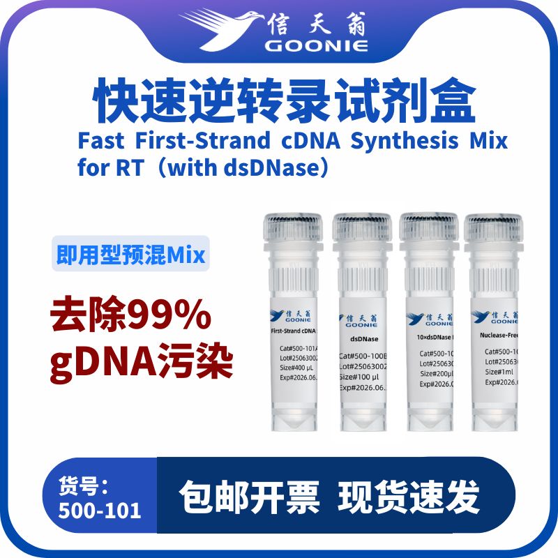 信天翁GOONIE Fast First-Strand cDNA Synthesis Mix for RT(with dsDNase)快速逆转录试剂盒