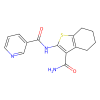 N-(3-Carbamoyl-4,5,6,7-tetrahydro-benzo[b]thiophen-2-yl)-nicotinamide，298207-49-5，≥98%，阿拉丁