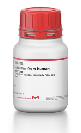 白蛋白 来源于人类血清 lyophilized powder, essentially fatty acid free