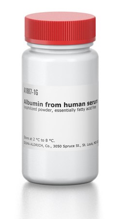 白蛋白 来源于人类血清 lyophilized powder, essentially fatty acid free